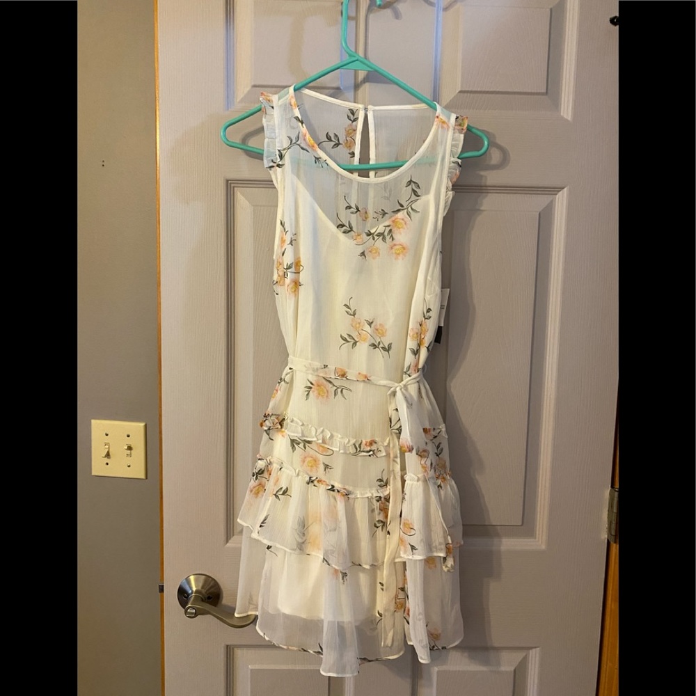 Abercrombie and Fitch white floral dress -Sm- New